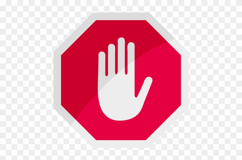 Stop Sign Icon Hand - Stop Sign Icon #710140