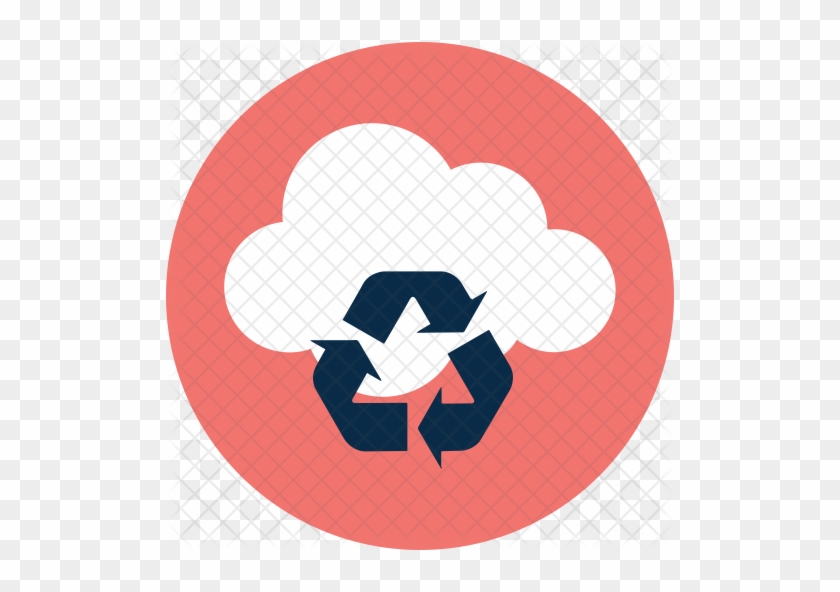 Recycle Cloud Icon - Trash And Recycling Sticker #710143