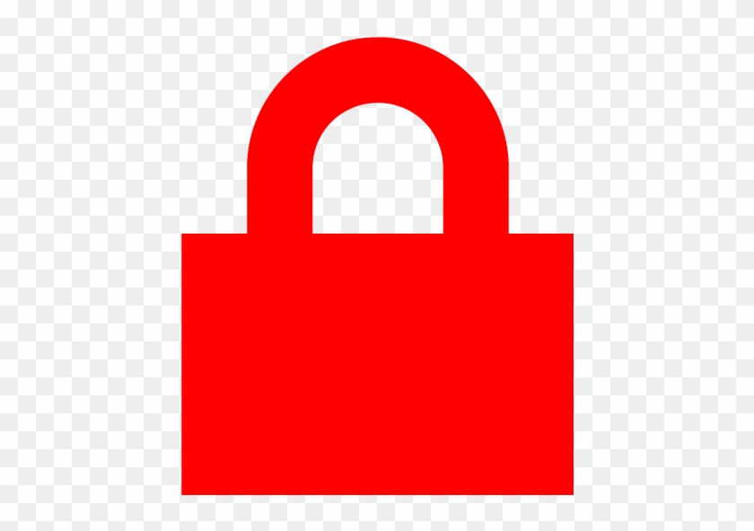 Red Lock Icon Png #710174