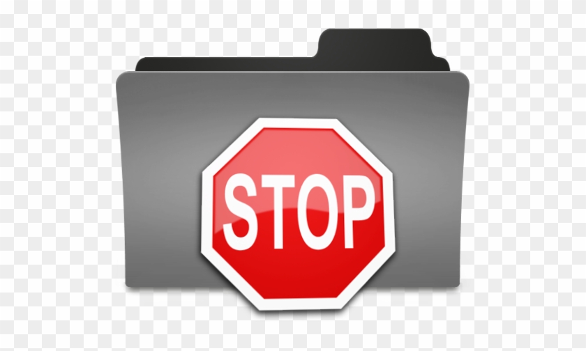 Stop Icon Png - Folder Stop Png #710222