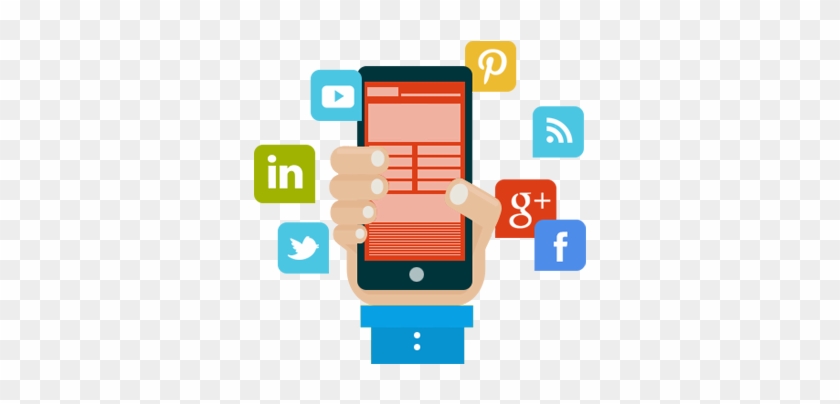 Social Media Marketing - Social Media Phone Png #710489
