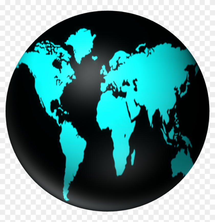 World Map Globe United States - World Map Globe United States #710535
