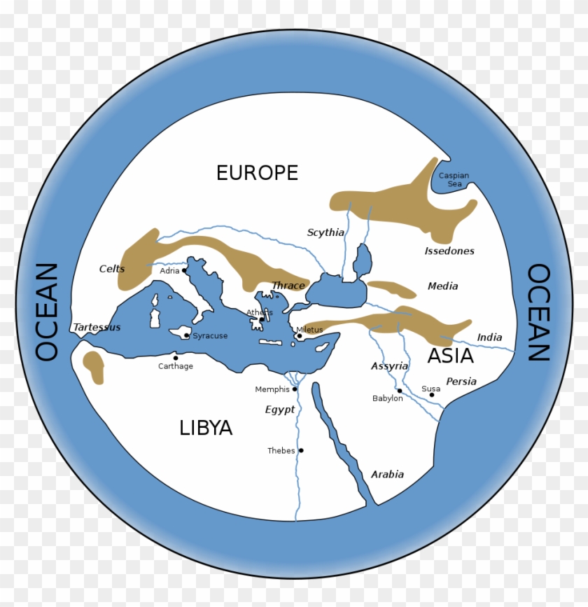 Hecataeus World Map-en - Greek View Of The World #710554