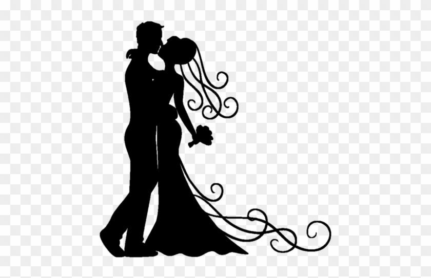 Силуэты Двоих - Bride And Groom Silhouette #710697