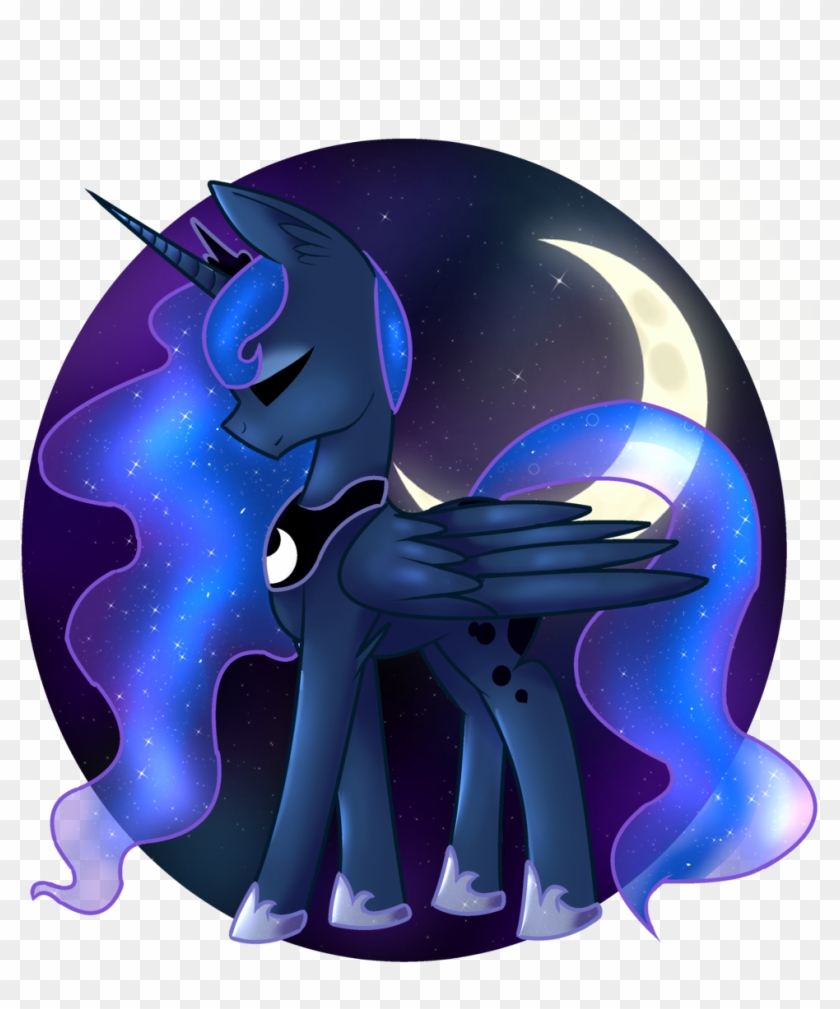 Icysartwork, Crescent Moon, Eyes Closed, Princess Luna, - Fairy #710709