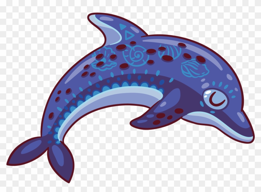 Common Bottlenose Dolphin Purple Clip Art - Common Bottlenose Dolphin Purple Clip Art #710737