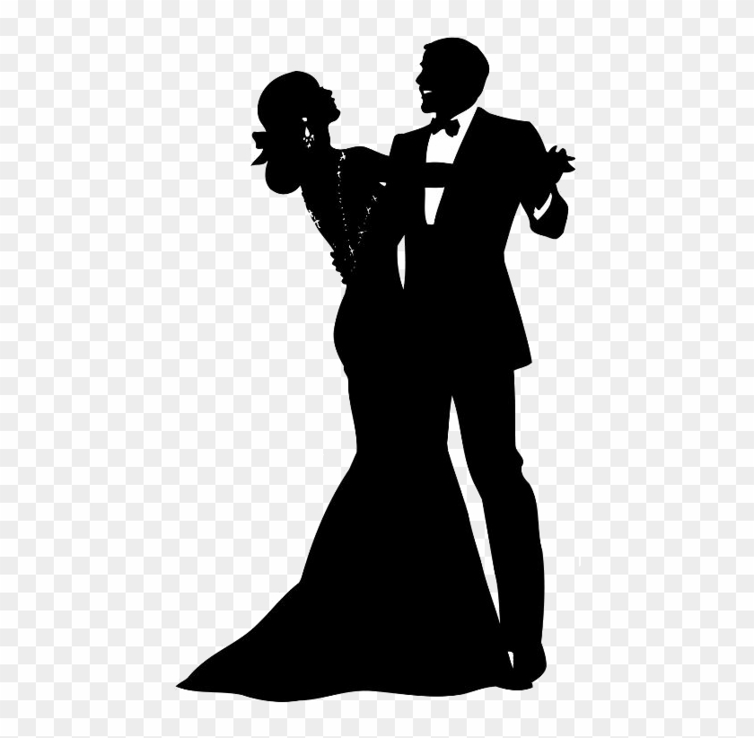 Fashion Drawings - Man And Woman Dancing Silhouette #710727