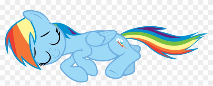 Mlp Rainbow Dash Cloud Vector Rainbow Dash Sleeping - Mlp Rainbow Dash Sleep #710759