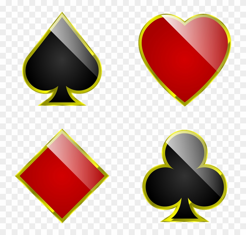 Deck Of Cards Symbols 14, Buy Clip Art - Card Suits Png #710833