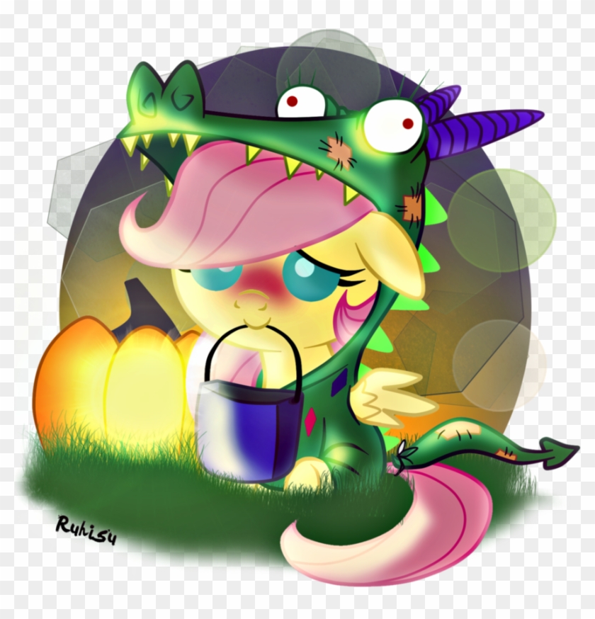 Halloween Fluttershy 2013 By Ruhisu On Deviantart - Fluttershy Halloween #711007