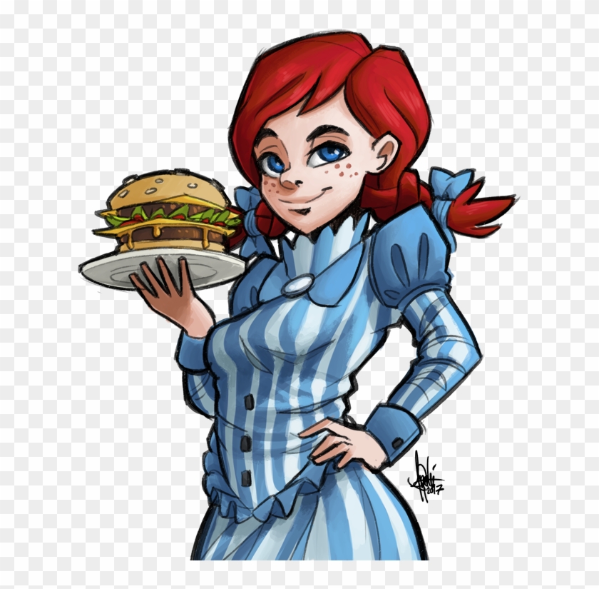 Hamburger Fast Food Cartoon Fictional Character Male - Wendy's Transparent #711008