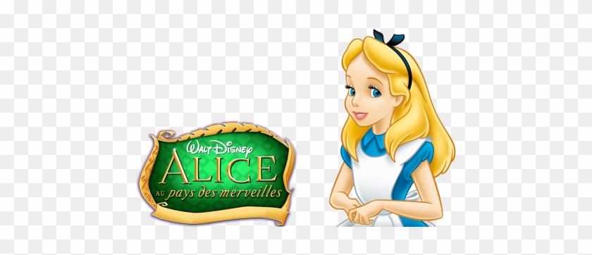 Alice In Wonderland Movie Image With Logo And Character - Cartoon Alice In  Wonderland - Free Transparent PNG Clipart Images Download