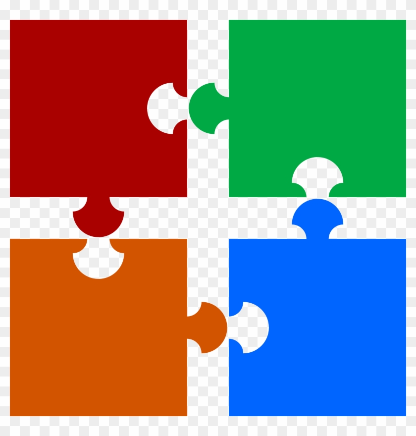 Download - 4 Puzzle Pieces Clip Art #711231