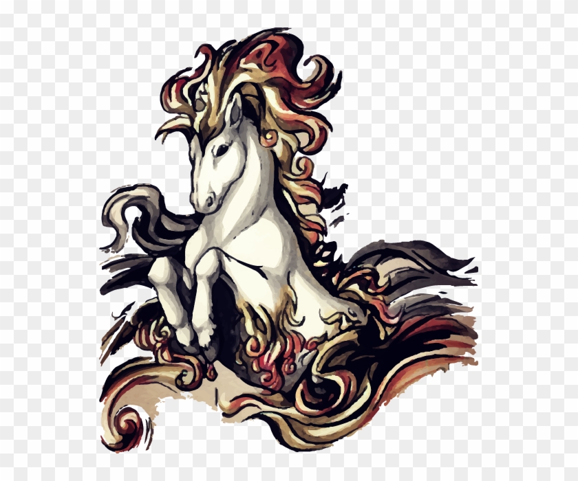 Horse Painting Unicorn - Horse Painting Unicorn #711282