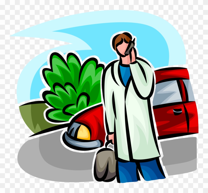Vector Illustration Of Health Care Professional Doctor - Vector Illustration Of Health Care Professional Doctor #711348