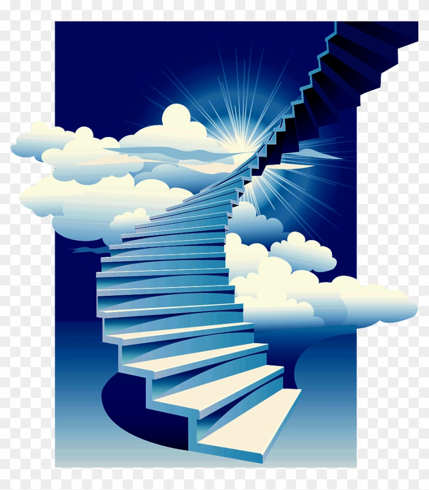 Stairs Stairway To Heaven Building Clip Art - Stairs Stairway To Heaven Building Clip Art #711451