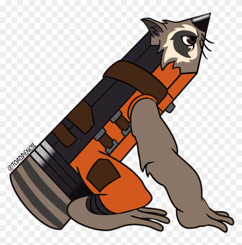 Rocket Raccoon Toad Pencil By Toadpencil On Deviantart - Racoon Drawing Cartoon Png #711569