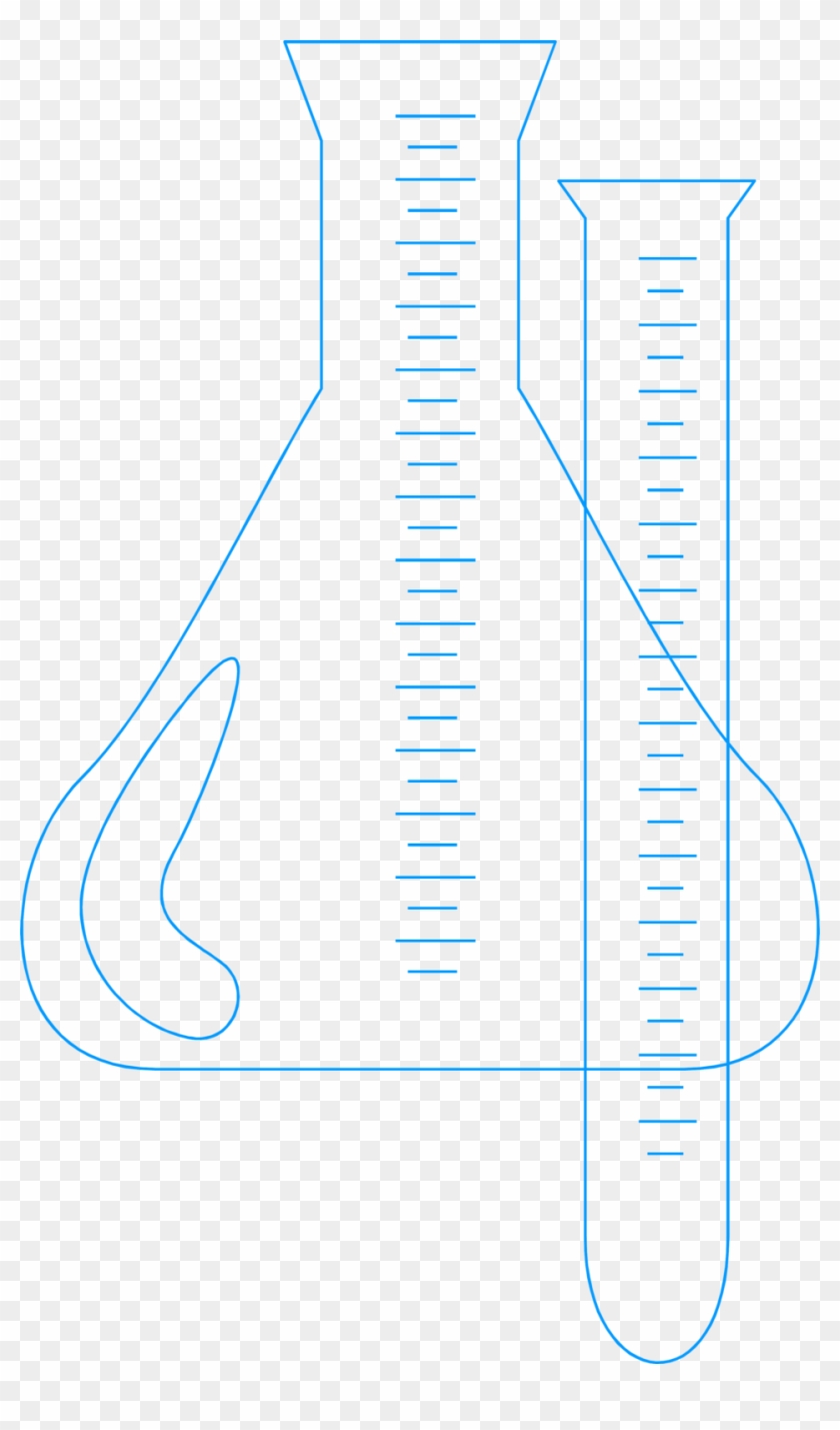 Illustration Of A Test Tube And A Flask - Diagram #711756