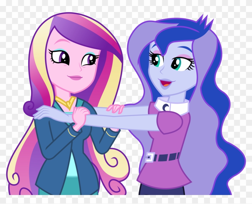 The Vp And The Dean By Sketchmcreations - Equestria Girls Cadence And Luna #711914