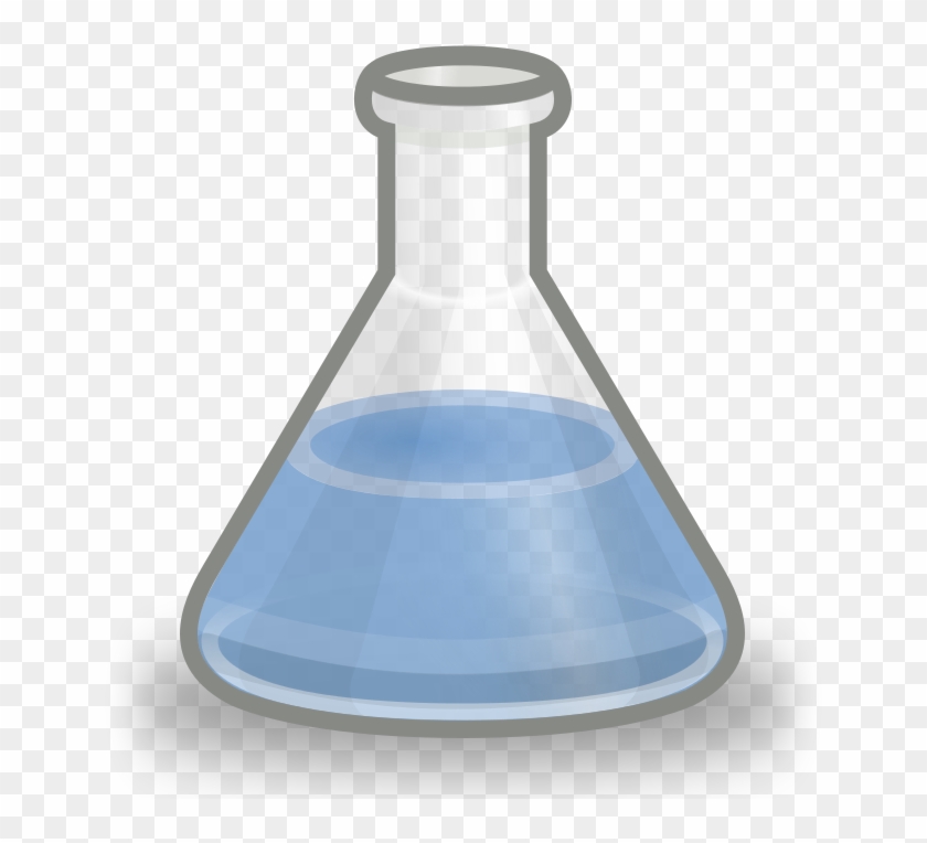 Volumetric Flask Clip Art For Kids - Erlenmeyer Flask Blue #711946