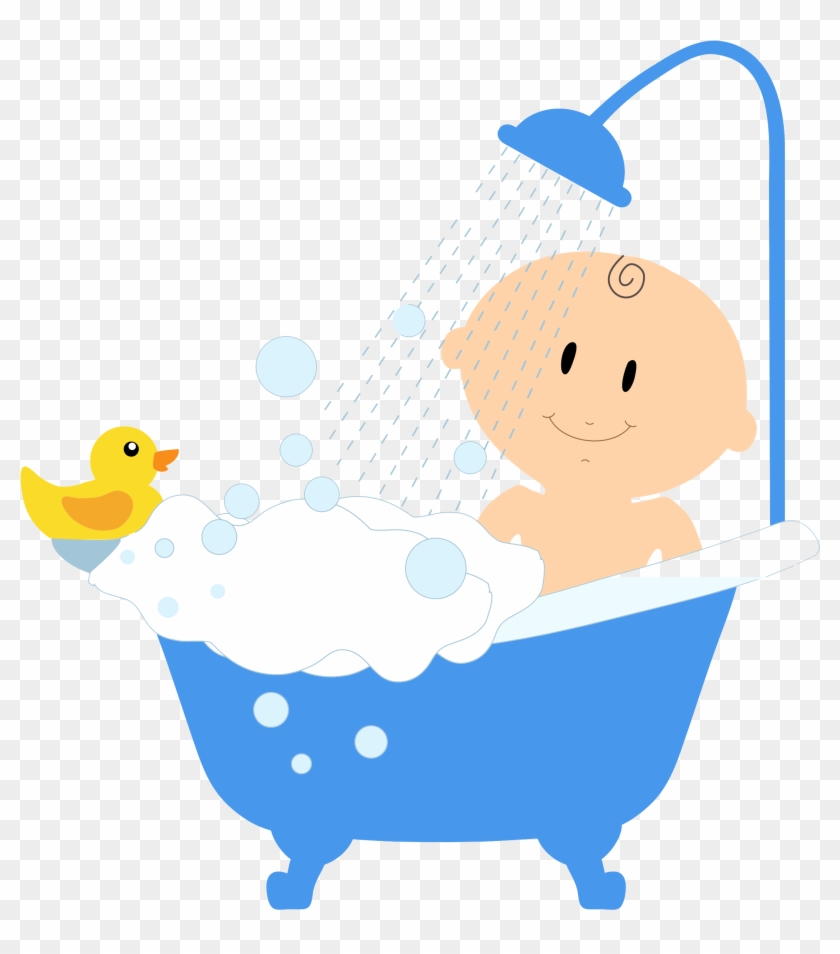 Baby Bath Transparent Image - Baby Boy Clipart #712014