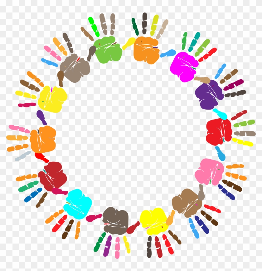 Handprint Circle - Handprint Circle Png #712048