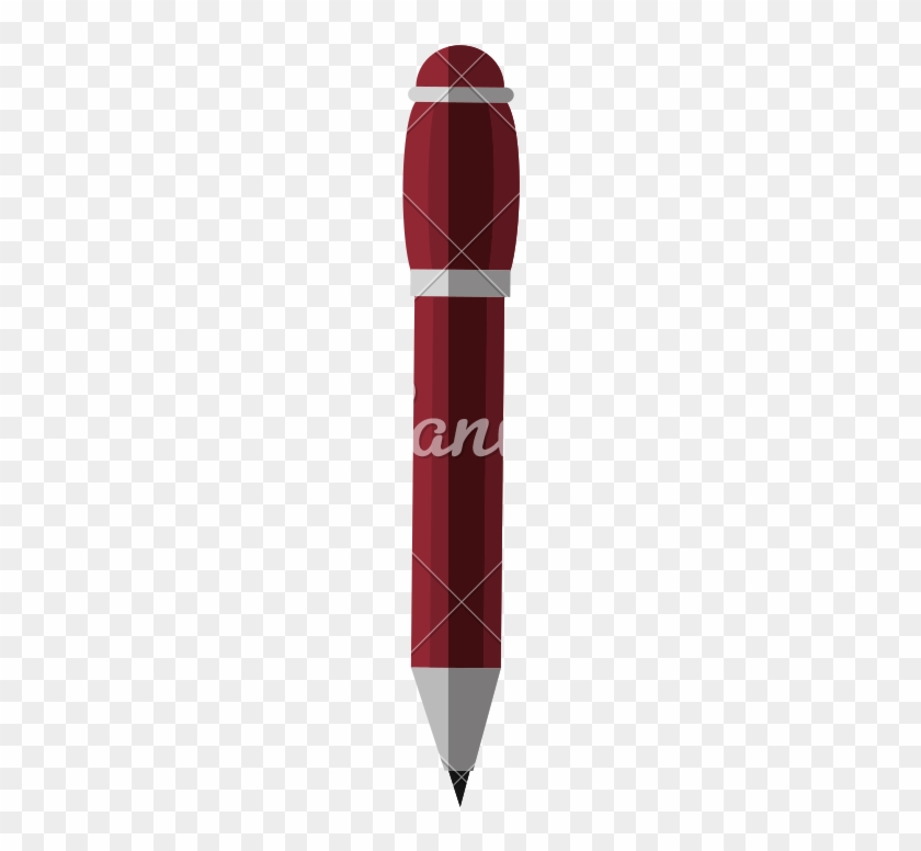 Ballpoint Pen Vector Icon Illustration - Icon #712186