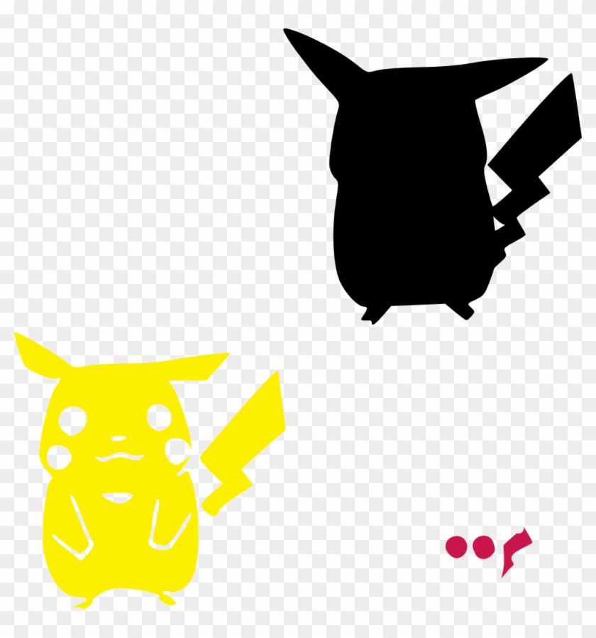 Pikachu face svg.