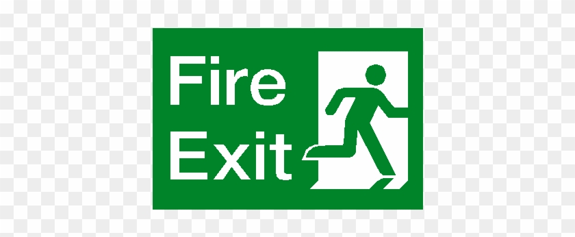 Fire - Fire Exit Sign Png #712336
