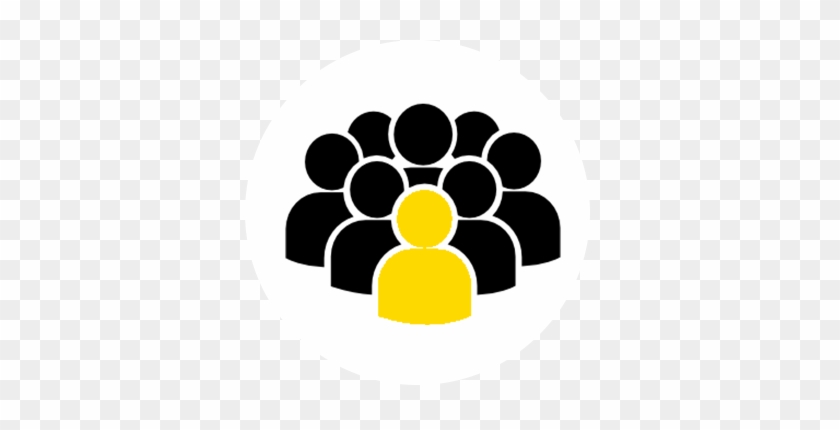 Standout From The Crowd - White People Icon Png #712340