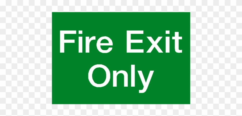 Fire Exit Only Sign Safety-label - Fire Door Keep Clear #712341