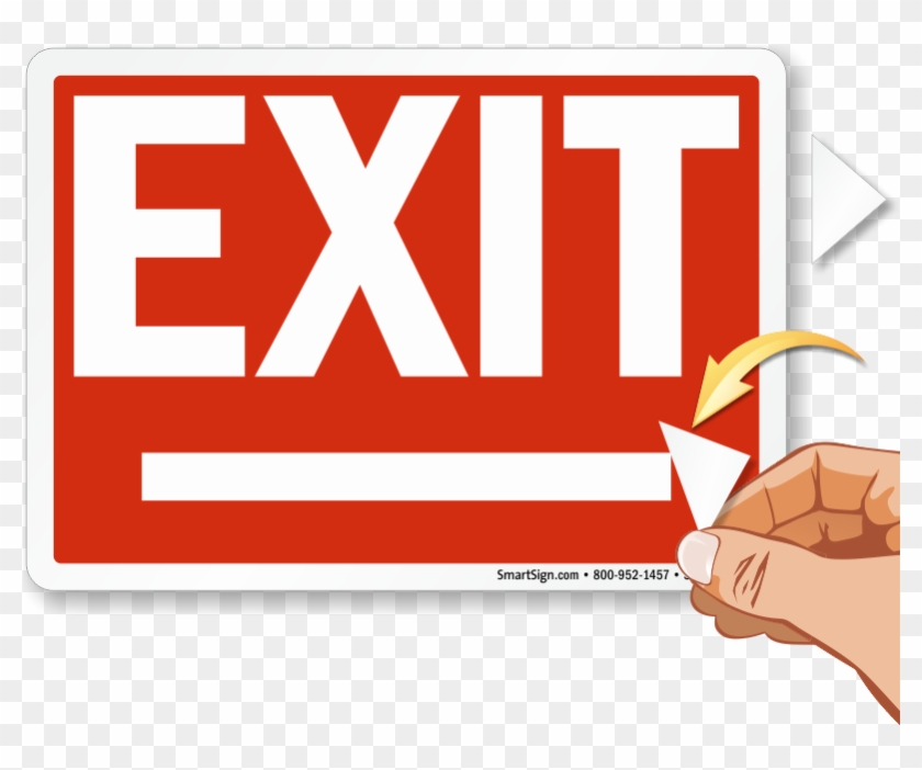 Zoom, Price, Buy - Exit Signs With Arrows #712359