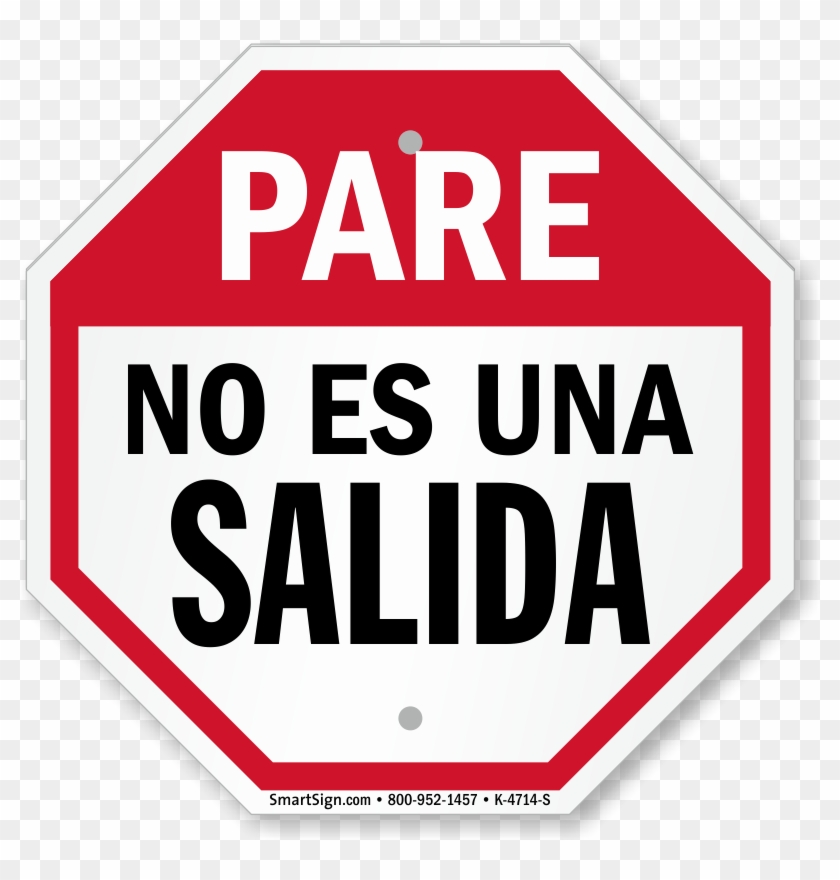 Zoom, Price, Buy - Exit Sign In Spanish #712384