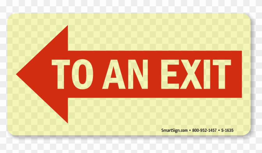 To An Exit Sign - First Aid Kit Sticker #712412