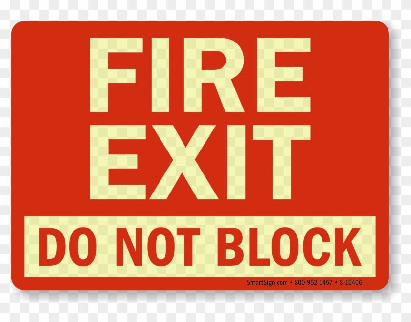 Zoom, Price, Buy - Fire Exit Sign Red #712422
