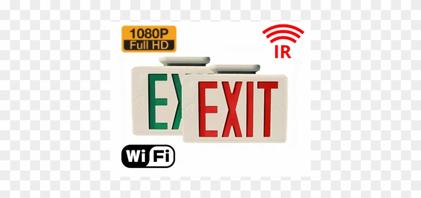 Hidden Camera Exit Sign - Hidden Cam Night View Wifi #712445