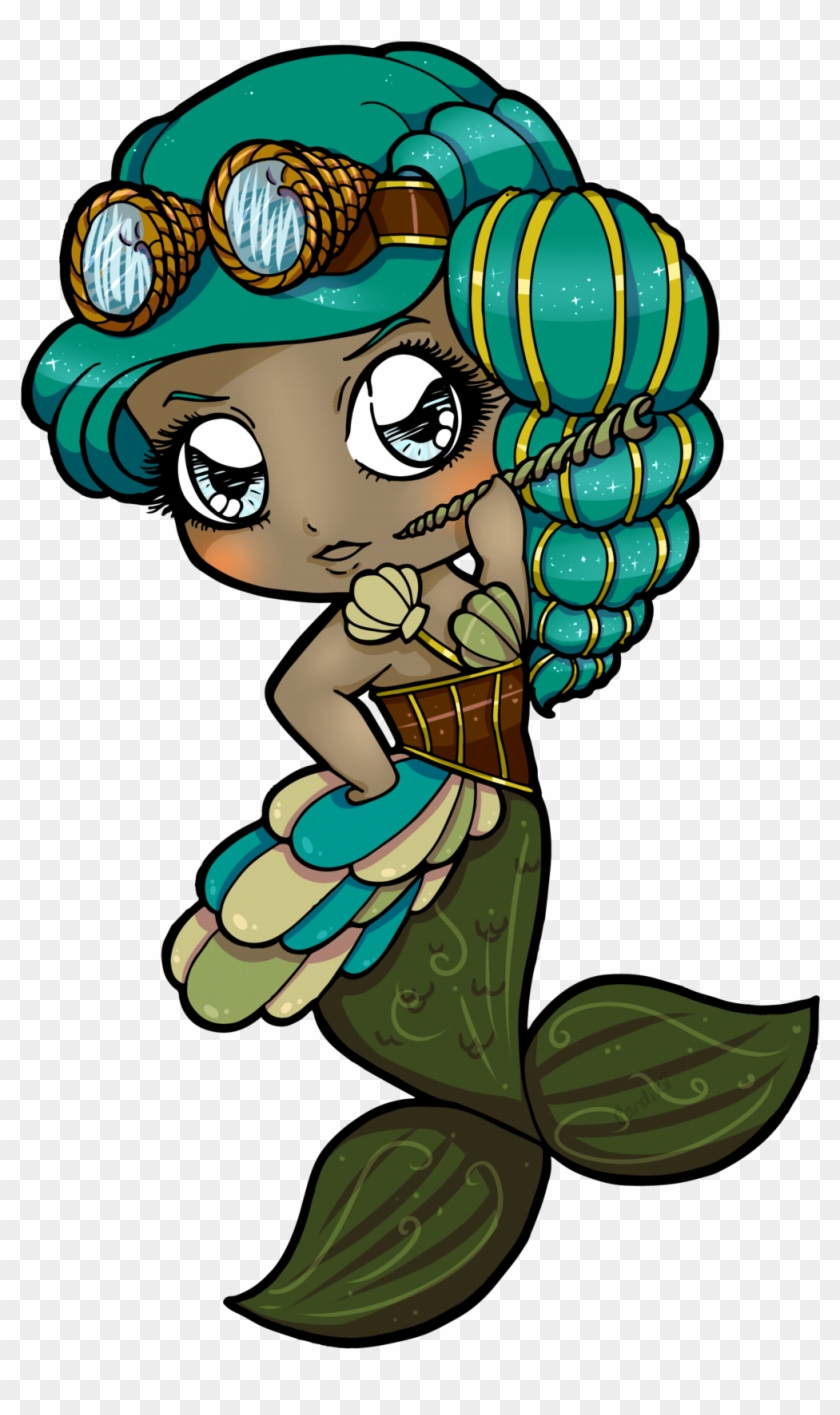 Steampunk Mermaid Chibi By Candi-kii - Steampunk Mermaid #712476