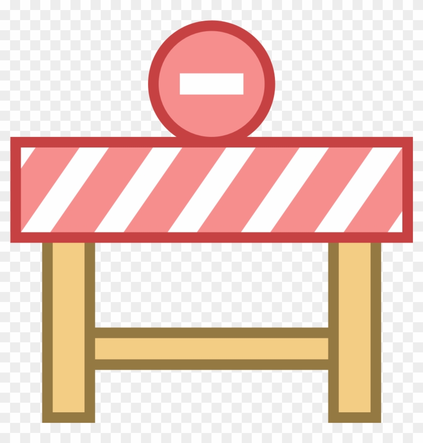 Couple Arguing Clipart - Road Block Icon Png #712487