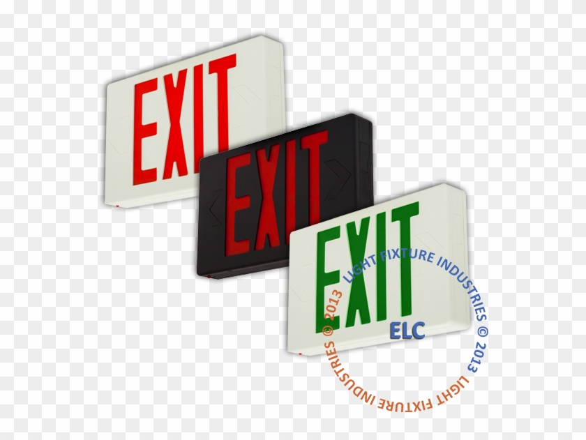 Close Exit Sign,ul Listed - Lusana Studio Tje3scr Red Led Emergency Exit Light #712495