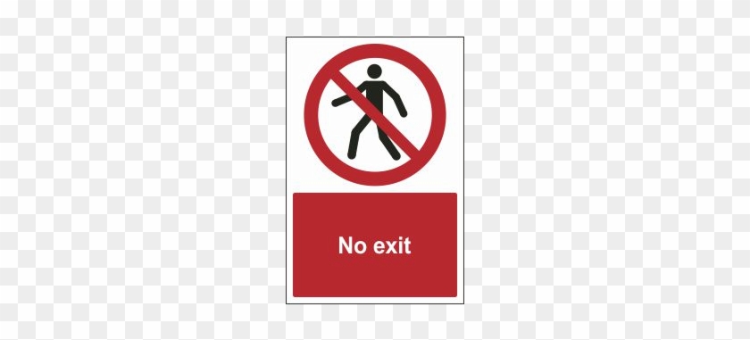 No Exit Sign - Boiler Room Sign #712506