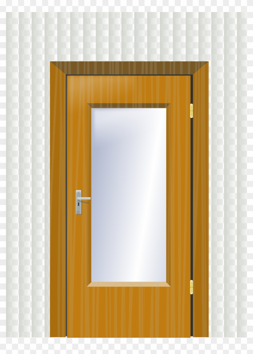 This Free Icons Png Design Of Door With Cristal And - Door Clip Art #712897