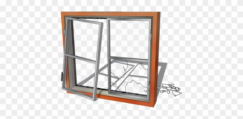 Broken Window Png Image - Broken Window Clipart #713141