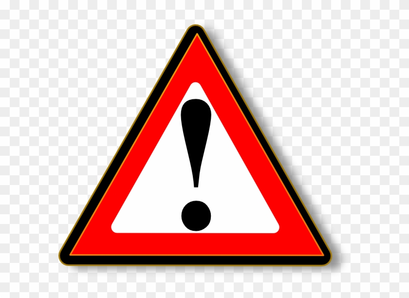 Black Red Warning Clip Art At Clker - Warning 1 #713184