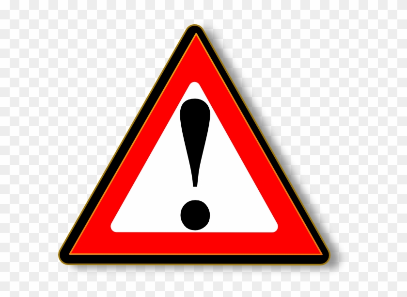 Black Red Warning Clip Art At Clker - Warning 1 #713184