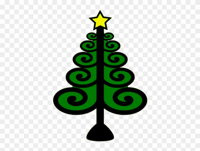 Decorative Letter Set Free Christmas Tree Free Swirls - Christmas Tree #713253
