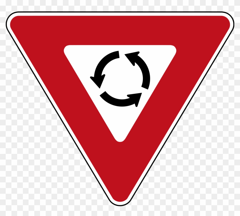 Yield At Roundabout - Yield At A Roundabout #713288