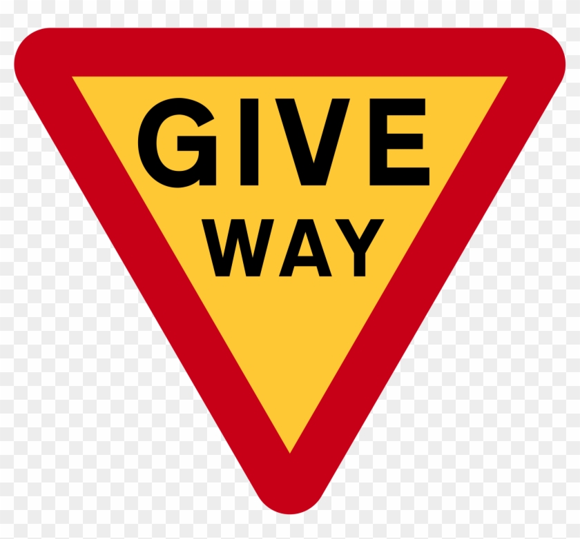 Open - Give Way Sign Uk #713291