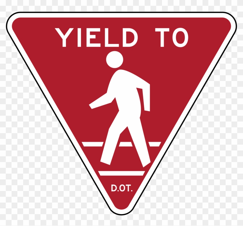 Nycdot Yield To Pedestrians - Nycdot Yield To Pedestrians #713319