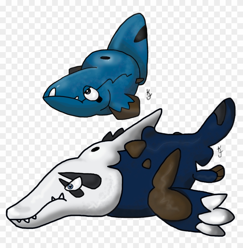 Torus333 29 12 Icthyosaur Fossil Pokemon By Torus333 - Great White Shark #713367