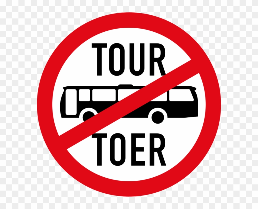 Tour Buses Prohibited Sign - Bus #713378